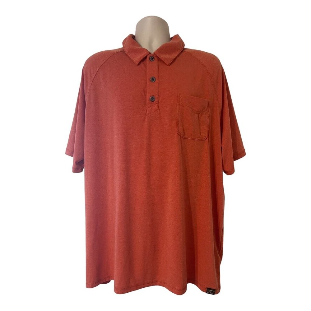 L.L Bean Men's Short Sleeve Button Down Shirt Slightly Fitted Cotton XXL Tall